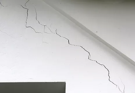 Fissure sur un mur